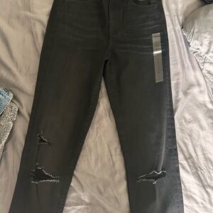 American Eagle Outfitters Black Ripped Skinny Jeans